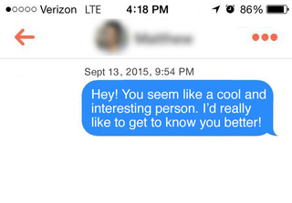 Illustration for article titled How To Craft The Perfect Opening Line On Tinder